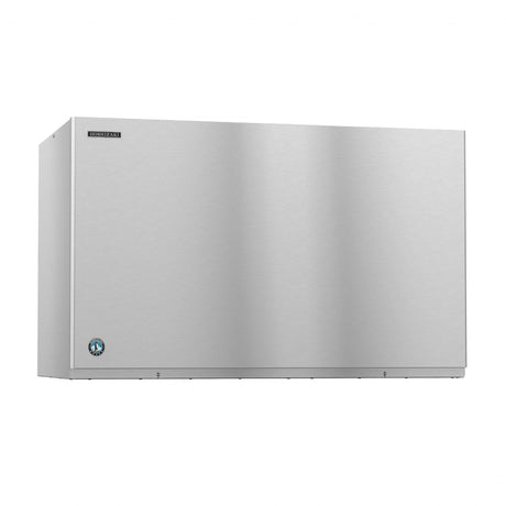 Stainless steel commercial ice maker KM-1301SRJ featuring a sleek, minimalist design