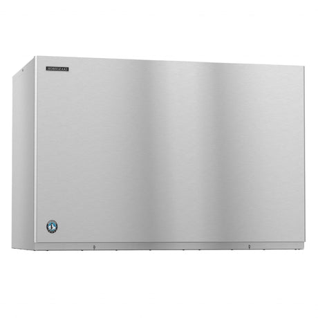 Stainless steel exterior Hoshizaki KM-1301SWJ ice maker with sleek rectangular design