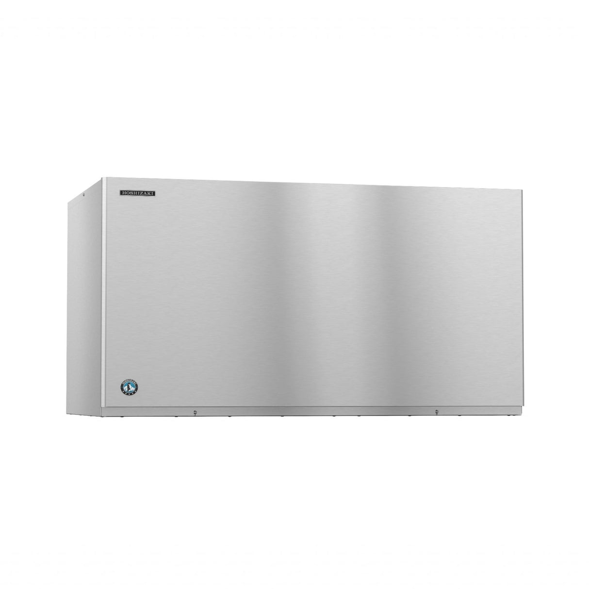 Stainless steel Hoshizaki KM-1601SRJ wall-mounted cube style ice maker for commercial use