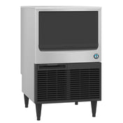Commercial ice maker Hoshizaki KM-161BAJ with stainless steel exterior and ventilated base