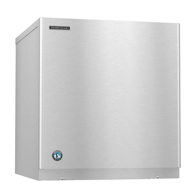 Stainless steel Hoshizaki KMD-410MAJ ice maker featuring a sleek, minimalist design