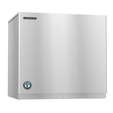 Stainless steel Hoshizaki serenity ice maker featuring minimalist design and cube-style ice