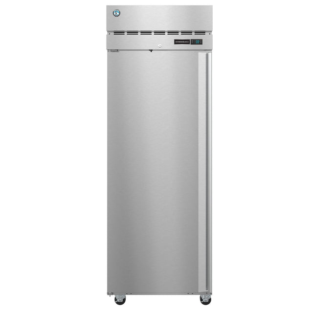 Stainless steel commercial upright Steelheart Series Refrigerator on wheels for easy mobility