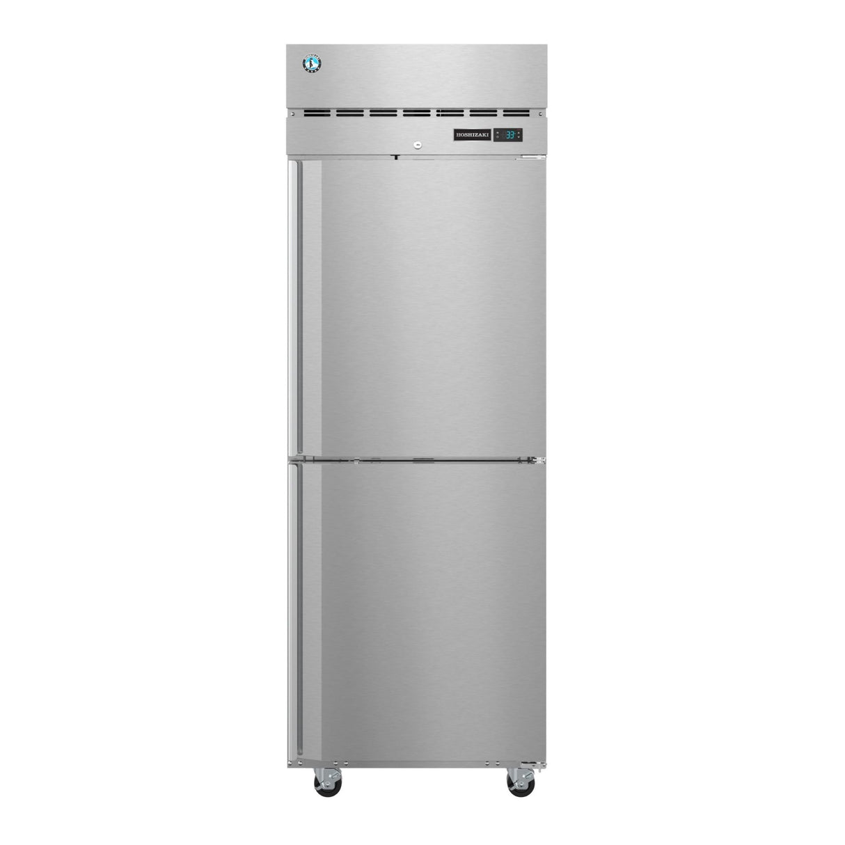 Stainless steel commercial refrigerator from Hoshizaki Steelheart Series, two doors