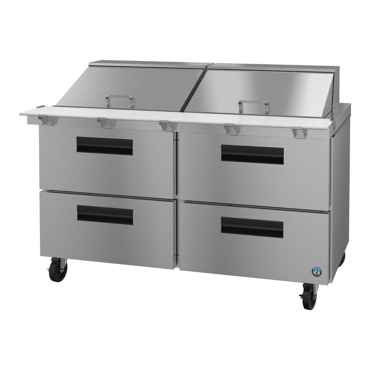 Stainless steel commercial refrigerator on wheels from Hoshizaki Steelheart Series Mega