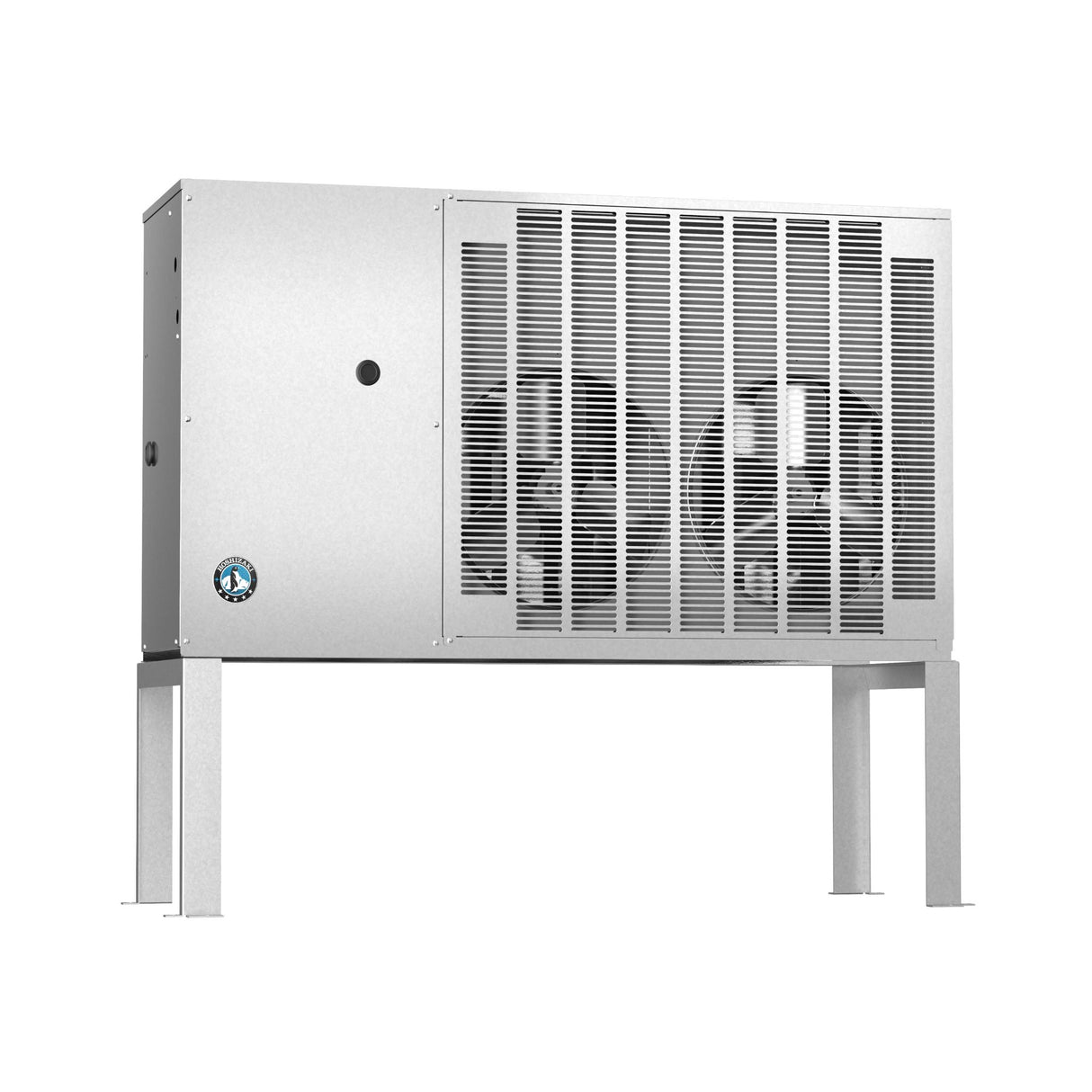 Commercial ice maker with stainless steel exterior and ventilation grilles, Hoshizaki SRK-15J