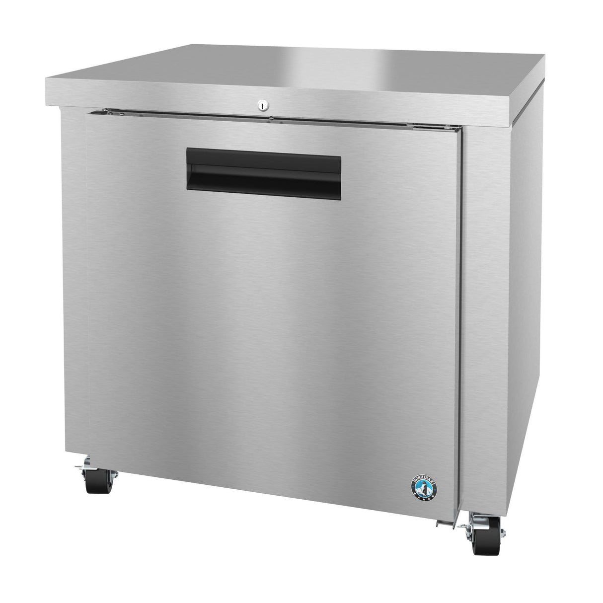 Stainless steel Steelheart Series Undercounter Refrigerator on wheels for commercial use