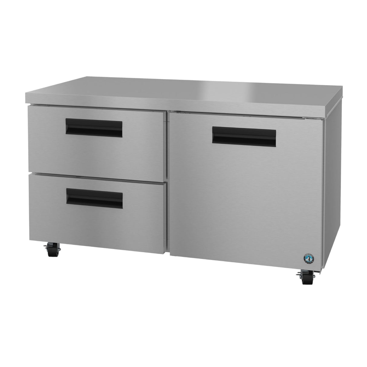 Stainless Steel Hoshizaki Steelheart Series Undercounter Refrigerator Two-Section 60’’W