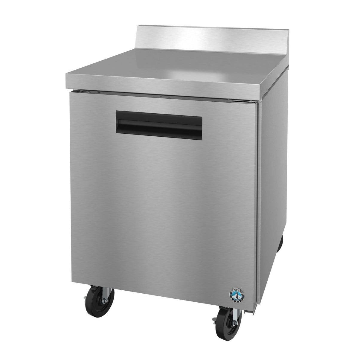 Stainless steel Hoshizaki WR27A Steelheart Series Worktop Refrigerator on wheels
