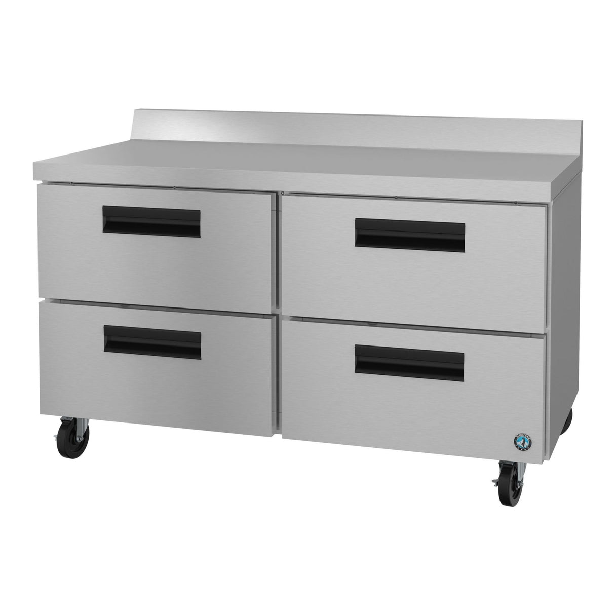 Stainless steel commercial worktable with drawers on wheels for Steelheart Series Worktop