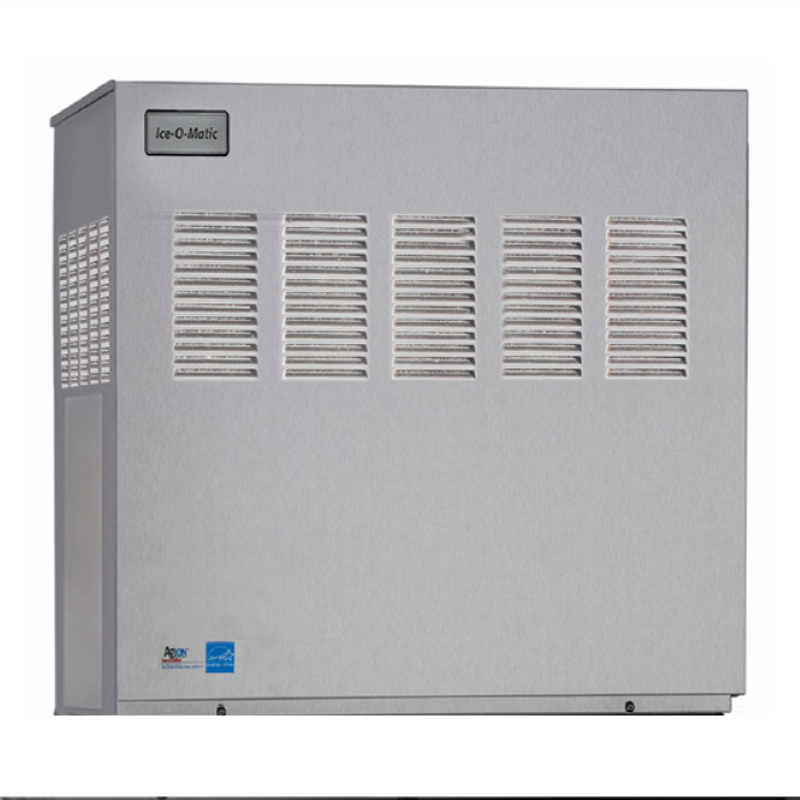 Gray Ice-O-Matic ICE1506FR modular cube ice maker with ventilation panels