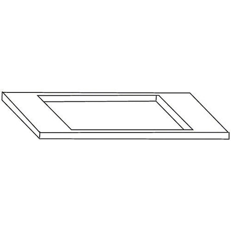 Simple rectangular frame with beveled edges for Scotsman KBT27 Bin and Nugget Makers
