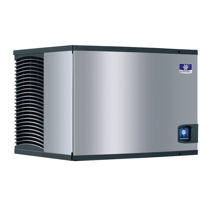 Stainless steel Manitowoc IYT0500A Series Ice Maker with black ventilation panels