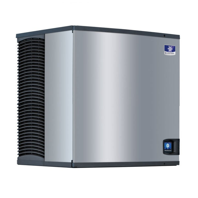 Stainless steel Manitowoc IYT1200N Series Ice Maker with black ventilation panels