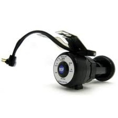 Black electronic drain pump with digital display for Manitowoc UCP0050A, no gravity drain