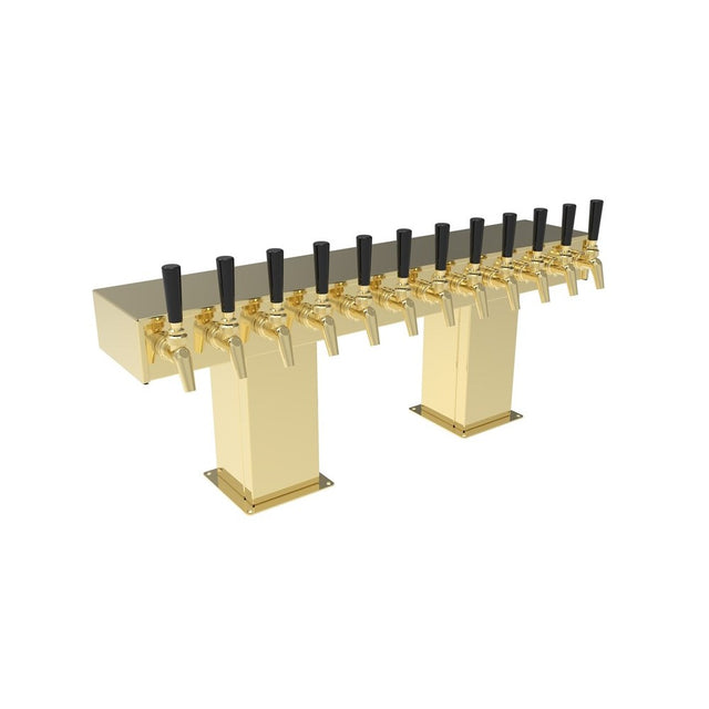 Perlick 4006-12BTF Bridge Tee Draft Beer Tower Countertop 33-1/8"W X 12-15/16"H
