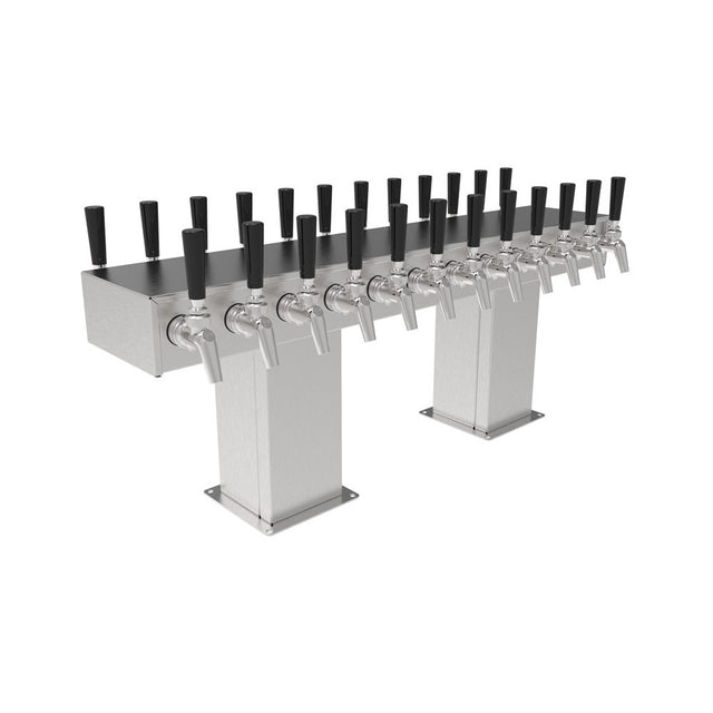 Perlick 4006-8BX8BTF2 Back-to-Back Bridge Tee Draft Beer Tower Countertop Extra High