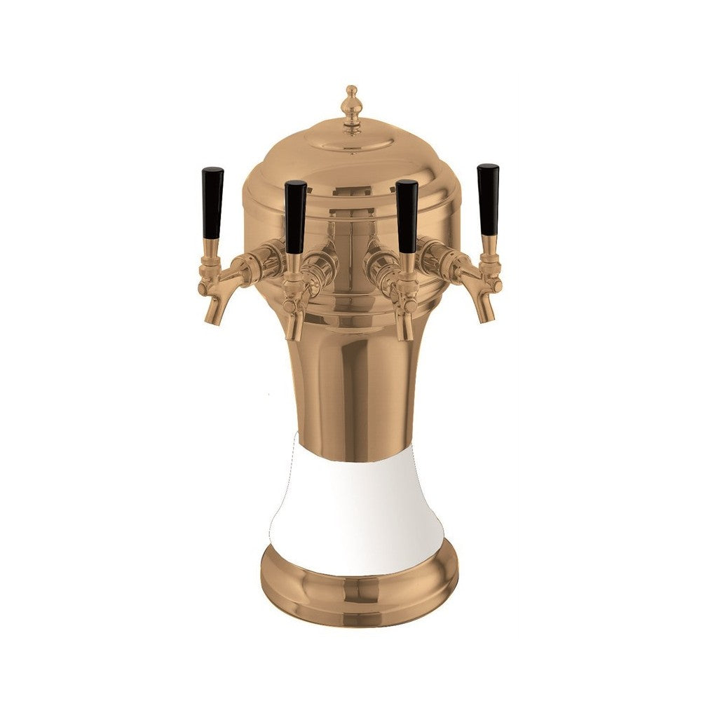 Perlick 4056WH4B Roma Draft Beer Tower Countertop 8-1/8" Diameter X 20-1/2"H