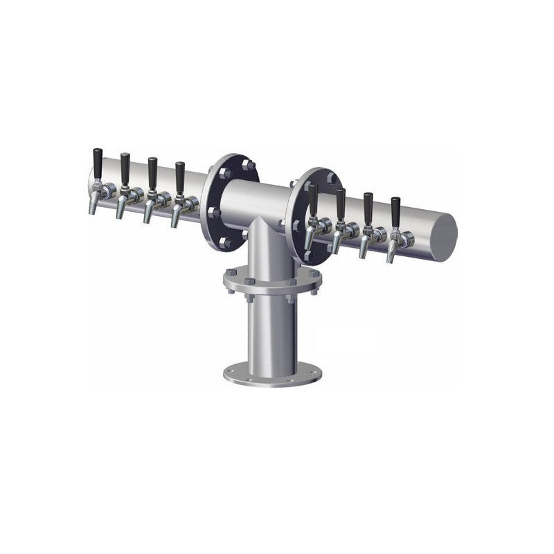 Perlick 4061-12 TEE Shaped Brew-Pipe Tower Countertop 49-1/4" W X 17-3/4" H