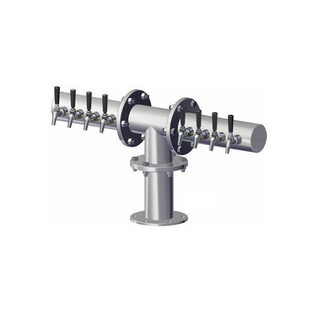 Perlick 4061-8 TEE Shaped Brew-Pipe Tower Countertop 37-5/16" W X 17-3/4" H