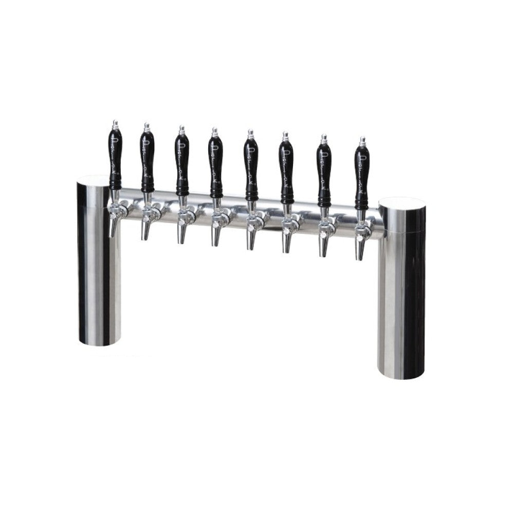 Perlick 4072-8PO-SS Avenue H-Pipe Draft Beer Tower Countertop 30-7/8"W X 15-5/8"H