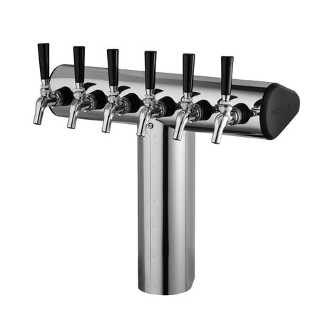 Perlick 66500-6BPC Winged Tee Draft Tower Countertop 18-3/4"W X 16-1/2"H