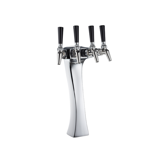 Perlick 69526W-4P Panther Style Wine Dispensing Kit -(4) Faucets Chrome (304 Stainless Steel Dispensing Heads & Faucets Drainer 304 Stainless Steel Keg Couplers Air Distributors 304 Stainless Steel Wine Line Connectors Air Hose Air Distributor Co