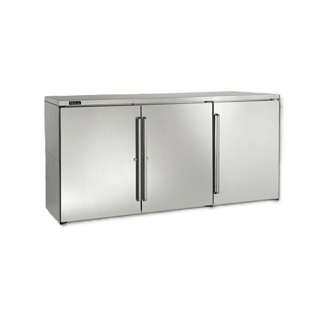 Perlick BBR72 Refrigerated Back Bar Cabinet Three-section 72"W