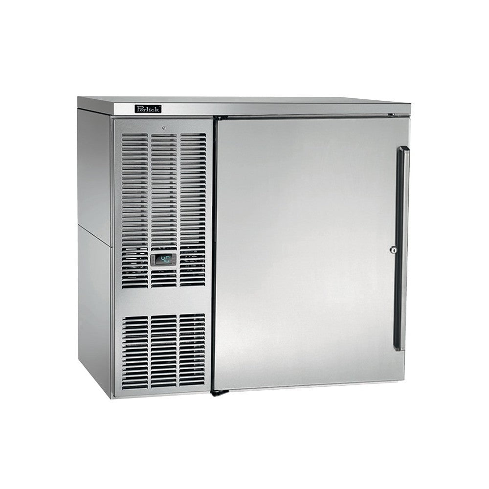 Perlick BBS36-SS-L-STK (QuickShip) Refrigerated Back Bar Cabinet One-section 36"W