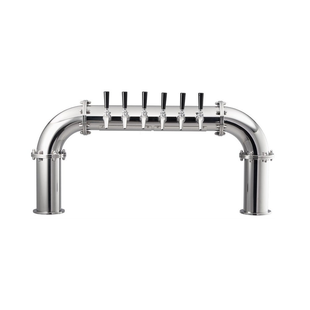 Perlick BP-HL-6R Brew Pipe Draft Beer Tower Beer Leads Right Accommodates (6) Faucets (faucets Sold Separately)