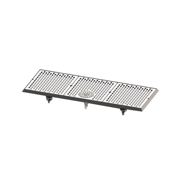 Perlick C18750-63-GRC C18000 Series Drip Tray With Rinser For Brewpipe Towers Surface Mount