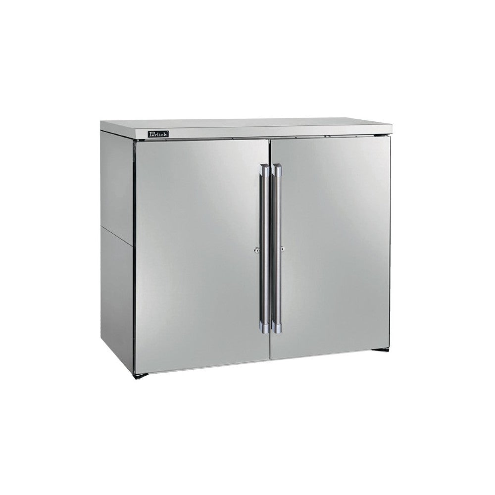 Perlick DBN40 Narrow Door Back Bar Dry Storage Cabinet Two-section 40"W