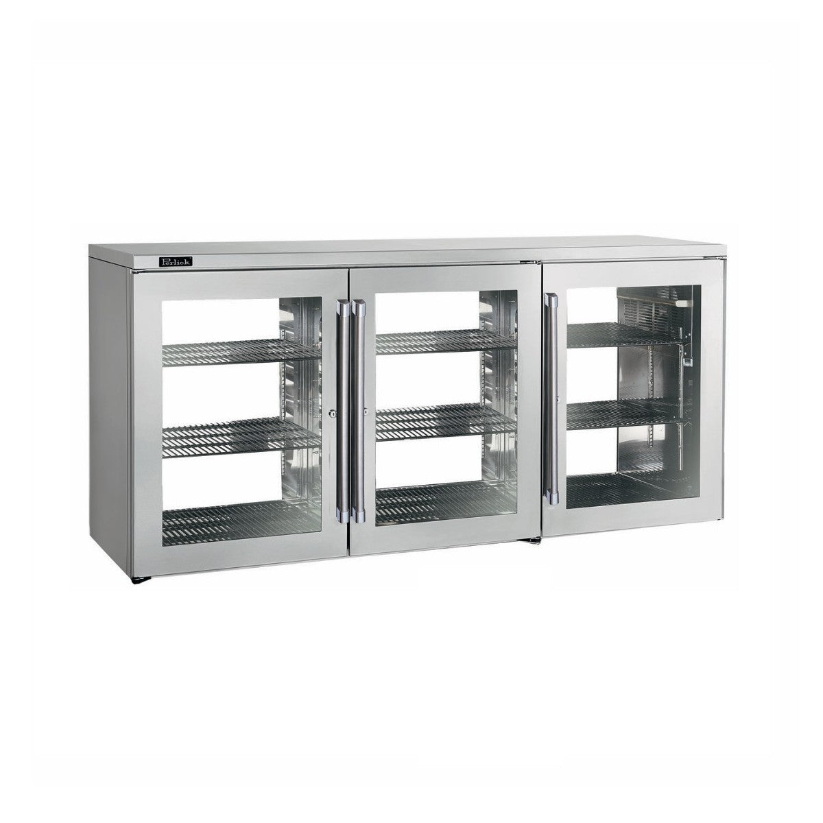 Perlick PTR48 Pass-Thru Refrigerated Back Bar Cabinet Two-section 48"W
