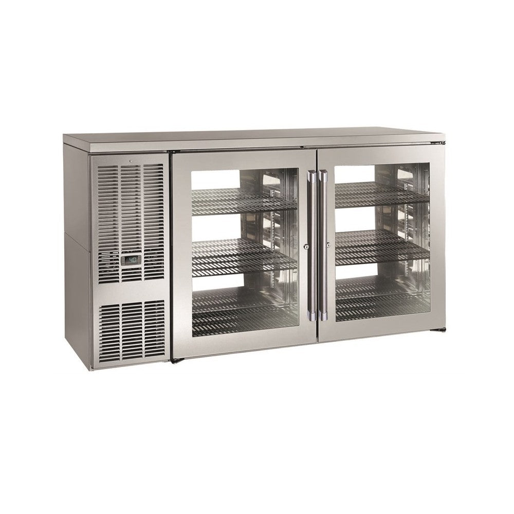 Perlick PTS60 Pass-Thru Refrigerated Back Bar Cabinet Two-section 60"W