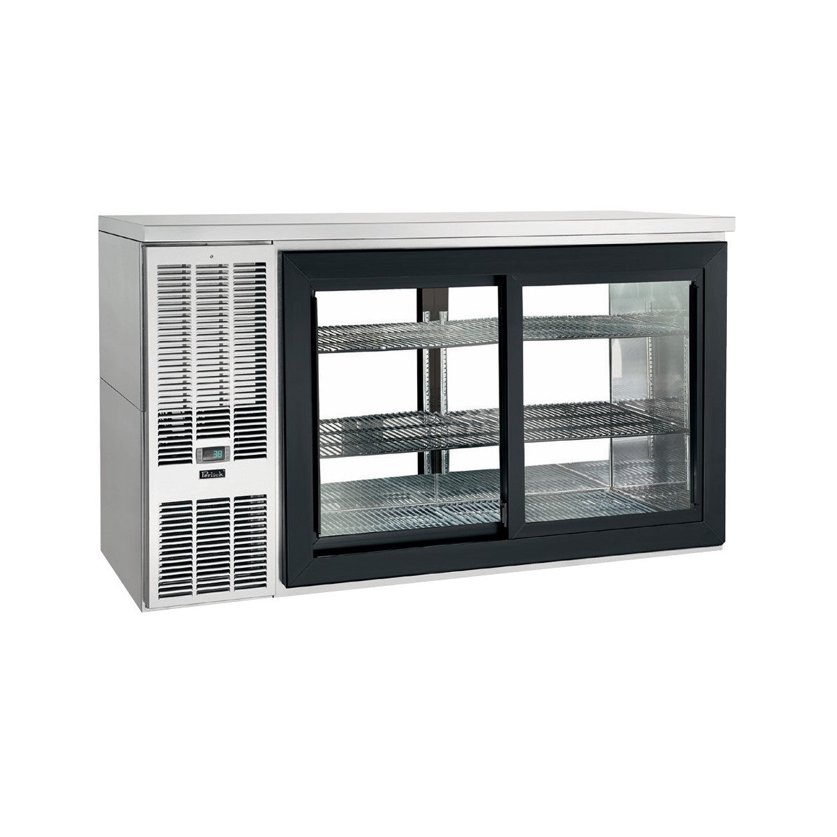 Perlick SDPS60 Pass-Thru Sliding Door Refrigerated Back Bar Cabinet Two-section