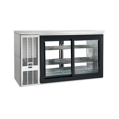 Perlick SDPS60 Pass-Thru Sliding Door Refrigerated Back Bar Cabinet Two-section