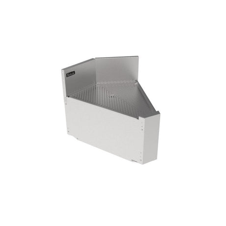 Perlick TS45D-FI TS Series Underbar Inside Corner Drainboard 45° Angle Clipped Rear Corner