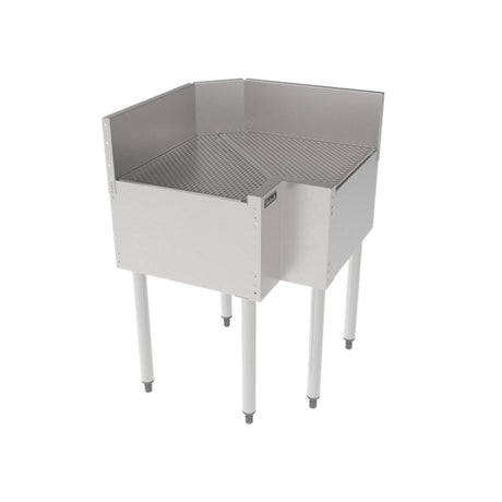 Perlick TS90D-FI TS Series Underbar Inside Corner Drainboard Pitched Drainboard Top