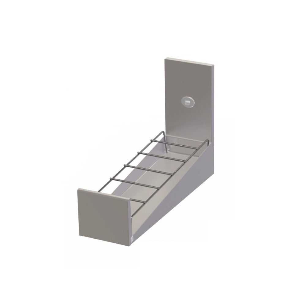 Perlick TSCE8SSR Tobin Ellis Signature Slanted Liquor Rack 8"W Holds (12) 3-3/4" Dia. Bottles