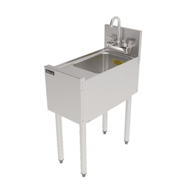 Perlick TSF12DS TSF Series Underbar Wet Waste Sink Unit 12"W X 24"D 10" Wide X 14" Front-to-back X 9-1/4" Deep 18 Gauge Stainless Steel Sink