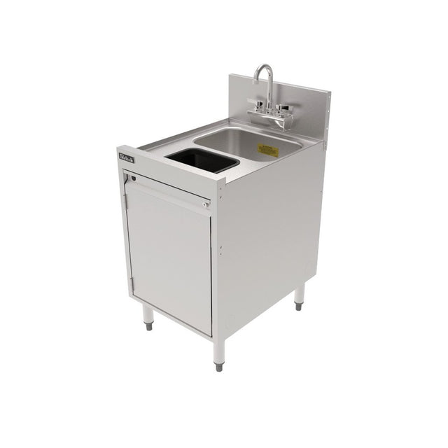 Perlick TSF18DS-TR TSF Series Underbar Storage Cabinet Sink Unit With Waste Chute