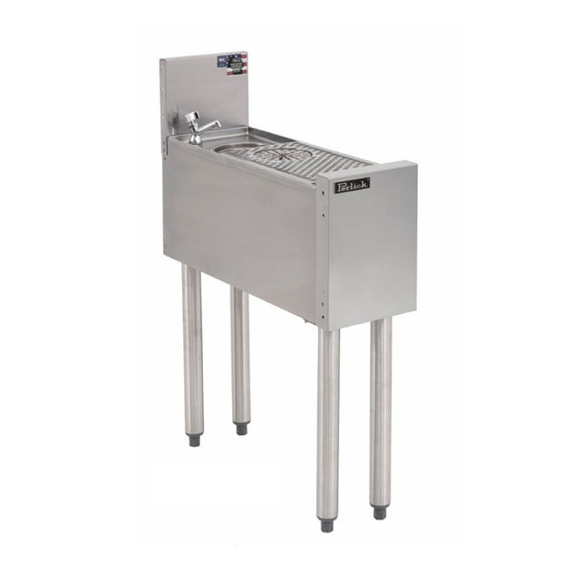 Perlick TSF8PS-BRT TSF Series Underbar Prep Sink 8" W X 24" D X 36" H With Cutting Board (8"W X 7.5"D)
