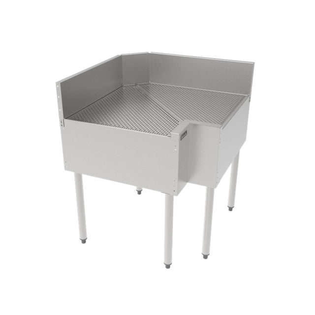 Perlick TSF90D-FI TSF Series Underbar Inside Corner Drainboard Pitched Drainboard Top