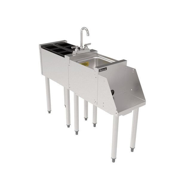 Perlick TSS12BS TSS Series Underbar Blender Station With 18 Gauge Stainless Steel Dump Sink