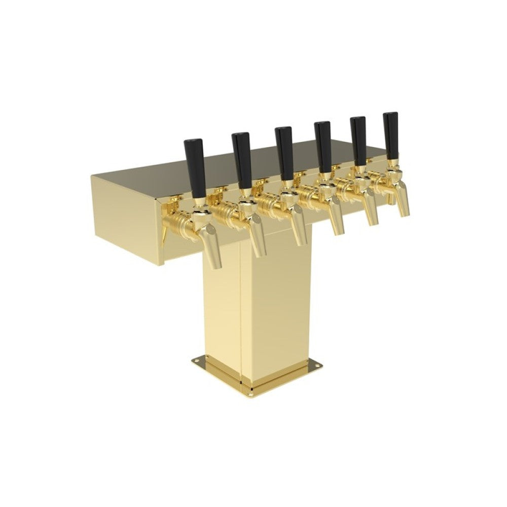 Perlick TT5TF Tee Draft Beer Tower Accommodates (5) Faucets (faucets Sold Separately)