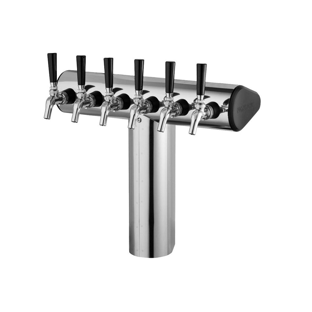 Perlick WTT-4BPC Winged Tee Draft Beer Tower Accommodates (4) Faucets (faucets Sold Separately)