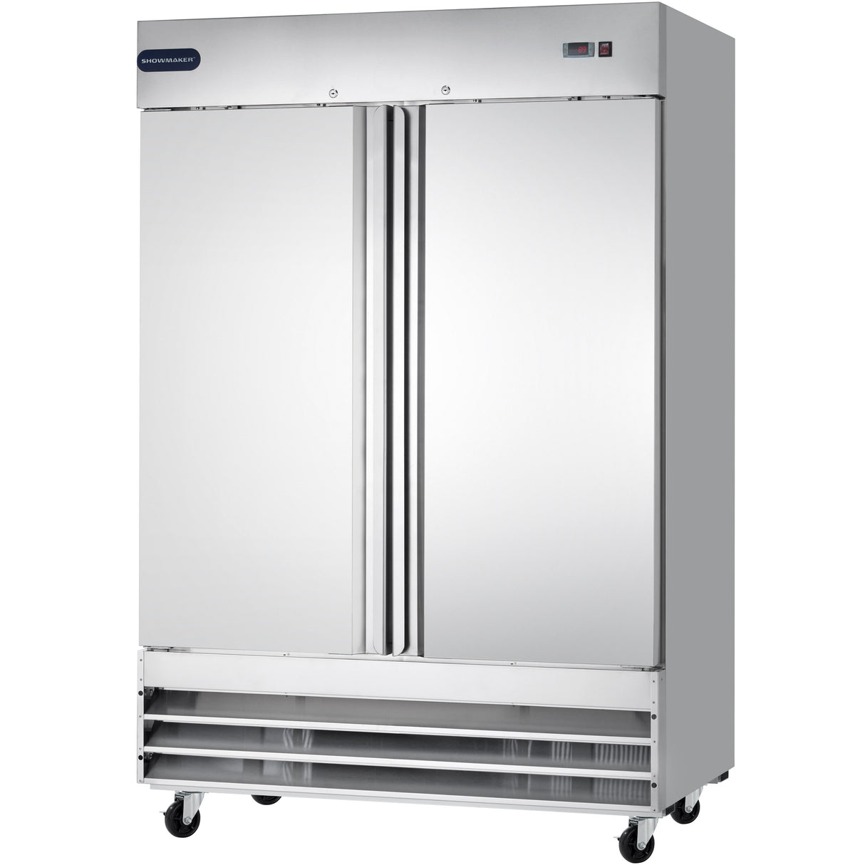Showmaker S-2DR Reach-In Refrigerator 2 Swing Solid Door 54"W X 32.2"D X 82.5"H