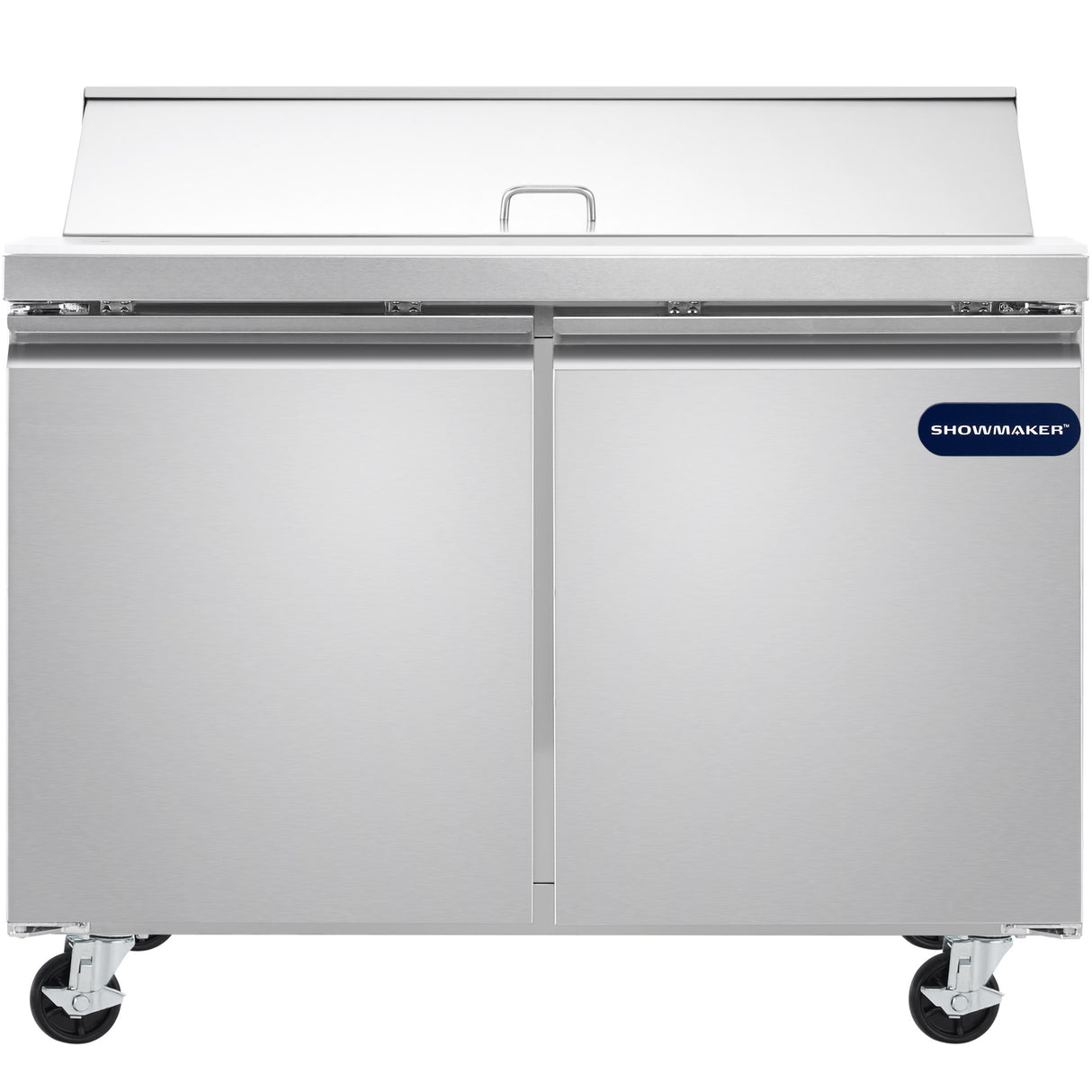 Showmaker S-SP48 Refrigerated Sandwich/Salad Prep Table 2 Solid Swing Doors 46.8"W X 29.5"D X 41.5"H