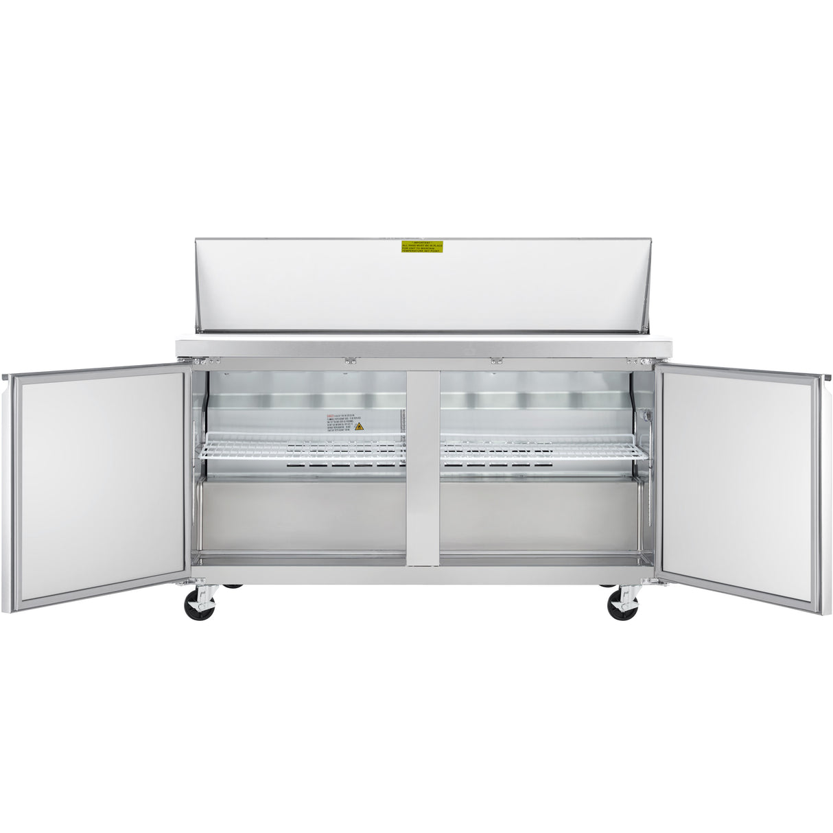 Showmaker S-SP60 Refrigerated Sandwich/Salad Prep Table 2 Solid Swing Doors 60.2"W X 29.5"D X 41.5"H