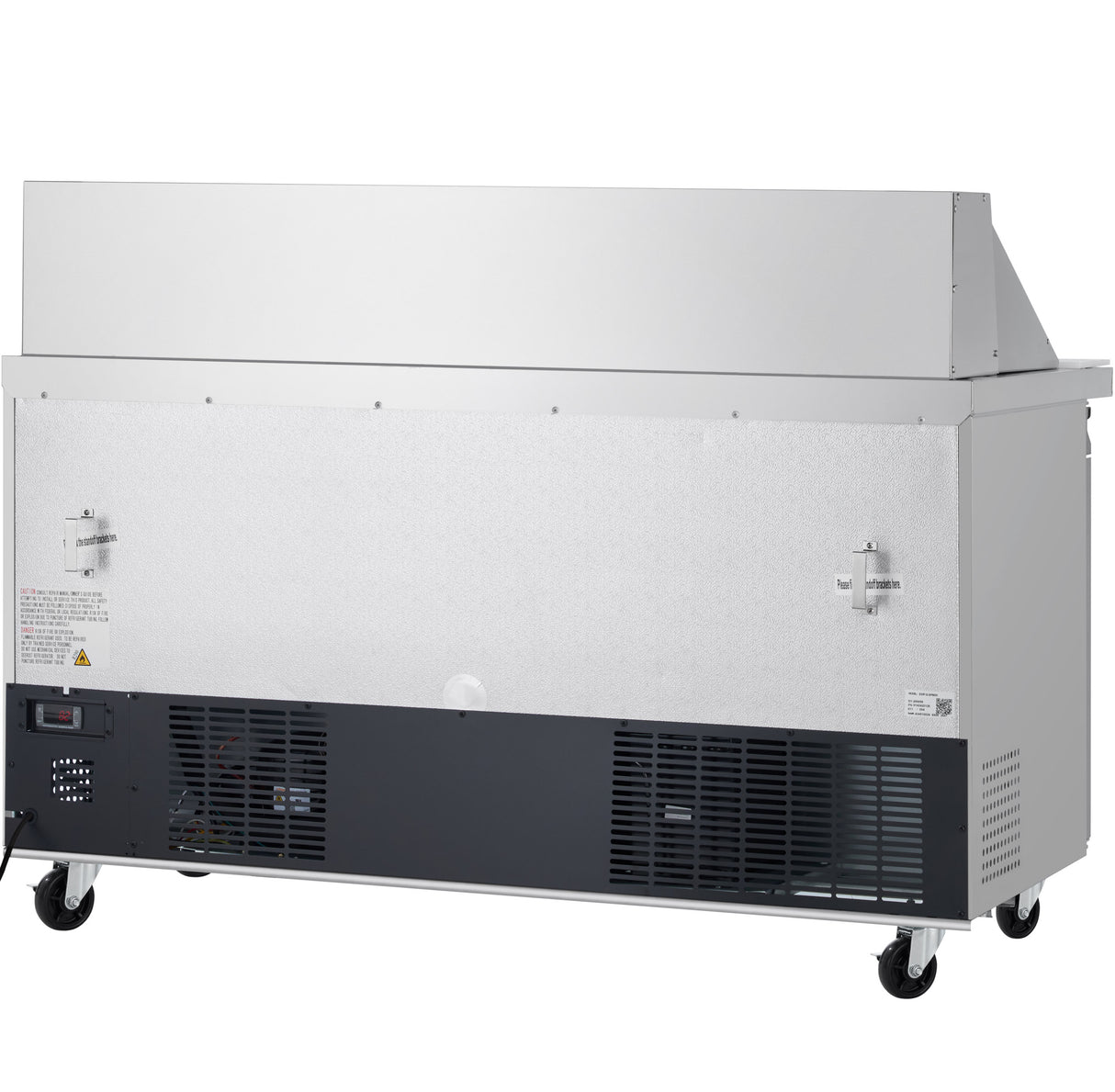 Showmaker S-SP60M Refrigerated Sandwich/Salad Mega Top Prep Table 2 Solid Swing Door